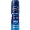 Nivea Men Deo Fresh Active 0 alluminio Deodorante Spray 150ml