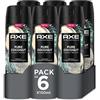 Axe Confezione risparmio deodorante spray per uomo Pure Coconut Fragranza Premium, 6 x 150 ml