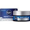 Beiersdorf NIVEA MEN Protect & Care - Crema idratante intensiva per la cura del viso lenitiva per uomini, 48 ore, idratante per il viso con aloe vera e vitamina B5 (50 ml)
