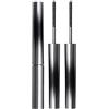 GNAUMORE Mascara 3D Curling Eyelash Iron Mascara, mascara nero, per ciglia estremamente lunghe, ciglia senza limiti, impermeabile e durevole con spazzola in metallo, lunga durata