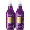 FEI FAN Balsamo ANTIGIALLO, Tonalizzante, Per Capelli Biondi, Grigi e Decolorati. Con Micropigmenti Viola e Proteine Del Grano. Formula Professionale Con Acido Ialuronico 500ml (2 Flaconi)