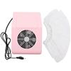 Caredy Collettore di polveri per unghie, Aspirapolvere per unghie, 40W Strumento per manicure per nail art Aspiratore per nail art Pulitore per polveri per salone e persona professionale(Spina EU rosa)