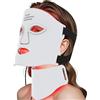 Good4You Maschera per terapia a luce rossa, 7 colori, timer, maschera al collagene, maschera LED, terapia a infrarossi, luce rossa, lampada infrarossa, maschera a infrarossi, toppa per l'acne