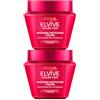 L'Oreal Paris L'Oréal Paris Elvive Color-Vive Maschera Protezione Colore per Capelli Colorati o con Meches Formula Nutriente Ravvivante Illuminante con Estratto di Peonia Rossa e Filtro UV - 2 Barattoli da 300ml