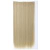 Generic Extension per capelli da donna, con clip, capelli sintetici lunghi e lisci, 80 cm, 5 clip