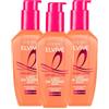 L'Oreal Paris L'Oréal Paris Elvive Dream Long Siero Liscio da Sogno per Capelli Lunghi e Crespi Disciplinante Termoprotettore Anti-Crespo Formula Senza Risciacquo con Keratina Vegetale - 3 Flaconi da 100ml
