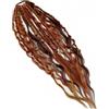 WEIWOGU Coda di cavallo elastica con dreadlock, extension per capelli stile boho con perline, facile da applicare in un minuto grazie all'elastico, leggera, disponibile in diversi colori (#E)