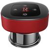 Amagogo Smart Vacuum Cupping Machine 12 Livelli Riscaldati Guasha Lattine Raschiando Strumento per Corpo, Spalle, Collo, Braccio, Schiena, Rosso