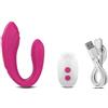 GIFTZS vibratore Giocattoli sessuali indossabili per clitoride a forma di U con doppio motore, vibratore con telecomando senza fili, Per Donne, coppie, adulti