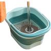 Qurygin 43x33.5x22cm Vasca da bagno per pediluvio, Pediluvio Spa con rulli massaggianti, Ciotola per pedicure con manico, Vasca per pedicure portatile per pedicure familiare, Piedi stanchi