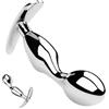 BFLaiCai Plug Anale In Metallo Con Base A T-Bar In Acciaio Inossidabile Espansore Palla Stimolatore Prostatico Massaggio SM