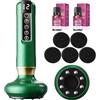 Generico Massaggiatore Anticellulite Vacuum, Dispositivo Elettrico Cupping con 12 Livelli di Aspirazione e Funzione Riscaldante, Massaggiatore Portatile Anti Cellulite USB-C per Casa e Viaggi (Green)