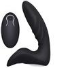 Big Man Massaggiatore Prostatico,Silicone Vibratore con 12 Modalità di Vibrazione, Morbido Vibratori per Donna e Uomo Stimolazione Clitoridea e Punto G Massaggiatore Nero