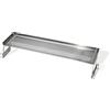 Weber Griglia di riscaldamento a due livelli / per piastra Weber Slate 76 cm, accessorio in acciaio inossidabile con bordi rialzati e fessure strette, lavabile solo a mano, dim. 7,4x22,5x78 cm