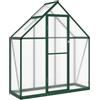 vidaXL Telaio Serra con Base Verde 169x58x195 cm in Alluminio