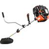 FUXTEC Decespugliatore a scoppio FX-4MS131 - 31cc 4 tempi - Multifunzione 2in1 con lama 3 denti e testina doppio filo - Easy Starter - Tracolla professionale - Albero 9 denti