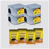 Sandokan, 4 Trappole per Topi e Ratti con Esca Topicida Inclusa, Kit Derattizzazione Completo Interno ed Esterno, Scatole Porta Esca Sicure con Chiave per Topi Grandi e Piccoli, Made in Italy