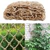 GLOBALHUT Corda di iuta spessa, rete di supporto per piante da esterno, traliccio da giardino, rete naturale con spago di iuta per il fissaggio o l'arrampicata di piante (1 x 5 m)