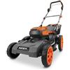 FUXTEC - Tagliaerba a batteria trazionato 40V E2RM46PROSET - Motore brushless 1200W - Larghezza taglio 46cm - Trazione regolabile - Taglio 10 livelli 25-100mm - Kit 2 batterie 5Ah