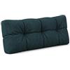 POKAR Cuscino-schienale Imbottito 120x40cm per Divano da Giardino, fodere asportabile e lavabile, Spalliera per Bancali, Interno ed Esterno, DYI - fai da te, senza Pallet, verde scuro