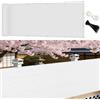 GUOJUN Frangivisto Balcone 60 x 120 cm HDPE Breathable Anti-UV Antivento Frangi-Vista Frangivento con Occhielli Fascetta per Giardino Terrazza Esterno, Bianco