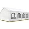TOOLPORT Tendone per feste 3x9 m Gazebo party per sagre, mercati 450 N bianco impermeabile protezione UV