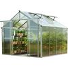 GFP Serra Topas 4 telaio in alluminio 225 x 259 cm, lastre a doppia parete di 6 mm