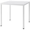 GBSHOP Tavolo Summer 80x80 cm H 75 cm in Acciaio Verniciato per Esterno (Bianco)