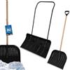 KOTARBAU Set di pala da neve da 80 cm con ruote + pala da neve da 48 cm, con bordo in alluminio, con manico in metallo, Eco neve