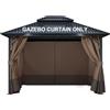 COWVIE Tenda di ricambio universale per gazebo a 4 pannelli, 3 x 3 m (solo tenda)