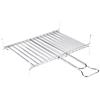 HOUSE COLLECTION Griglia barbecue, Graticola, 15 barre verticali, a conchiglia, acciaio, 25x35