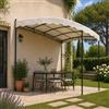 Yellowshop - Pergola in ferro mt. 3x2,5 colore ecrù modello Salvador