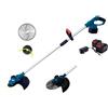 GrecoShop Decespugliatore Tagliabordi a Batteria 68V Brushless, 2 Batterie, Testina Multifilo + Disco a 40 Denti, Impugnatura Ergonomica, Asta Telescopica, Testa Girevole 90°, Per Giardino e Potatura