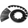 IDMarket - Cordoncino flessibile da giardino 8 M nero altezza 12 cm + 24 picchetti