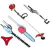 GrecoShop Decespugliatore + Tagliasiepi + Motosega/Troncarami/Tagliarami + Gancio Scuotiolive/mandorle + Disco girevole 3 denti Motore a scoppio 52cc Colore Yellow