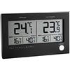 TFA Dostmann Twin 30.3048 Termometro Digitale, Nero con batterie