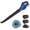 ENG PRO Soffiatore a batteria Soffiatore foglie 20V| Linea Professionale a Batteria ONE4ALL | Potenza di Soffiaggio 68 m3/h e Velocità aria 180 km/h | 2 Batterie 4.0 Ah