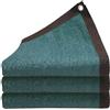 KOKANIGODVA Telo Ombreggiante Verde 3x7m 90% Rete Ombreggiante Con Occhielli,Tessuto Ombreggiantes Traspirante HDPE,Vele Privacy Antistrappo per Serra/Balcone/Cortile/Tetto/fiori/pianta