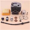 DUNLAP Kit pistone cilindro da 42 mm adatto for Stihl FS450 FS 450 Linea filtro aria carburante Paraolio Primer Lampadina Candela Tagliaerba 4128 020 1211