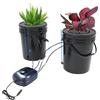 Dekltus Hydroponic System, DWC Hydroponics Grow System, 5 galloni di Coltura acque Profonde - 2 secchi e Kit di gocciolamento, System di Coltivazione idroponica per Fiori, Verdura, Frutta, 12 W