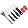 KITANDOVE Set Di Utensili Per Griglia Portatili Accessori Per Barbecue Resistenti Al Calore Impugnature Antiscivolo Per Campeggio Aperto Utensili Manuali