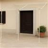 Biscottini Pergola da Giardino L400xPR280xH295 cm in Ferro - Gazebo Esterno Resistente - Tettoia per Esterno - Pergolato da Giardino - Tettoia Shabby in Ferro battuto