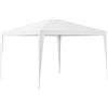 casa.pro Gazebo per Eventi con Copertura Impermeabile Telaio in Accaio Tendostruttura Pieghevole per Giardino Feste e Cerimonie 300x300x255 cm Bianco