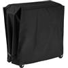 FACULX Copertura protettiva per carrello frigo da patio, impermeabile, per carrello da bar all'aperto, copertura in poliestere 190T rivestita in argento (nero)