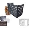 Pxkmouy L110*W60*H80 Copri Condizionatori Esterno Multifunzionale, Cover Clima Blade - Senza Couv Protegge da Sole, Vento, Riduce Rumore, per Balcone Copertura condizionatore Esterno