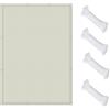LIHUANE Telo Ombra Oscurante 160 x 420 cm Idrorepellente e Antivento Tendone Parasole in Tela Vari Colori e Misure per Esterno, Giardino, Terrazzo, Balcone, Patio, bianco