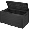 Casaria® Baule da Giardino XXL 280 L Cassapanca Richiudibile 2 Maniglie 116x43x55cm Box Esterno Contenitore Effetto Legno