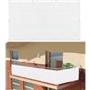 XUEDNGM Frangivisto per balcone 80 x 230 cm Traspirante Protezione solare, Anti-UV frangivisto balcone ringhiera Facile da installare con Occhielli Telo Balcone Ringhiera, per terrazza, Bianco