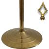 FLAGLAND Base per bandiera con asta e spalmatore in acciaio inox finitura argento. Peso del piede 1,2 kg. Palo con punta a lancia. Altezza max. 250 cm. Ideale per bandiere interne, uffici e sale riunioni