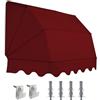 TENDAGGIMANIA Tenda da Sole per Esterno Cappottina da Esterno 4 Raggi - Misure: L.150 X S.80 CM - Tende da Sole TEMPOTEST SU MISURA con kit di montaggio - Anche tende da sole motorizzate